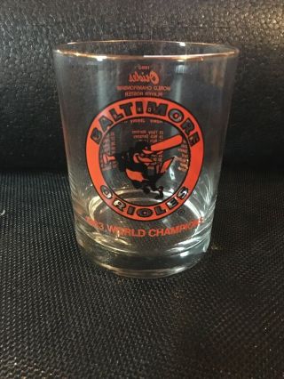 Baltimore Orioles 1983 World Series Champions Collectible Glass Baseball Rare