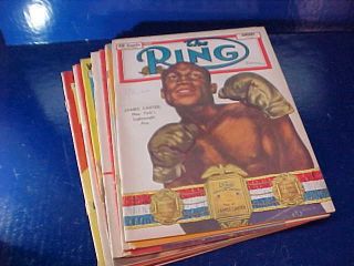 11 Issues 1952 The Ring Vintage Boxing Magazines