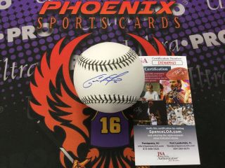 Christian Yelich Signed Autograph Auto Official 4th Of July Baseball Jsa
