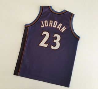 Michael Jordan Wizards Nba 2001/02 Vintage Basketball Shirt Yl Champion Jersey