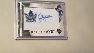 11 - 12 Limited Silver Phenoms Patch Logo Auto Jake Gardiner 210 /49 Rookie Rc
