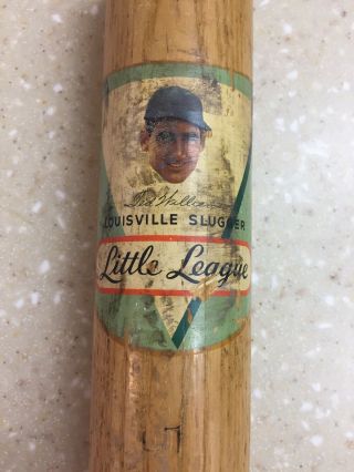 Vintage Louisville Slugger Little League Decal Baseball Bat Ted Williams 31”