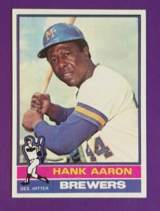 1976 Topps Hank Aaron 550 - Brewers
