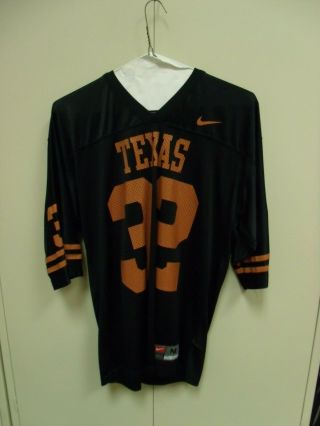 University Of Texas Longhorns Nike Black 32 Football Jersey Mens Size M