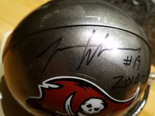 Mike Williams Mini Helmet Signed Riddell Autographed Tampa Bay Buccaneers