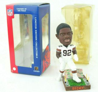 Nfl Cleveland Browns Courtney Brown Stadium Base Bobblehead Forever Collectibles