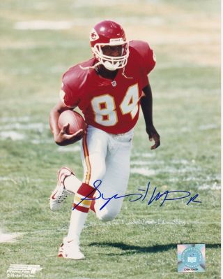 Kansas City Chiefs Sylvester Morris Signed 8 X 10 Photo W