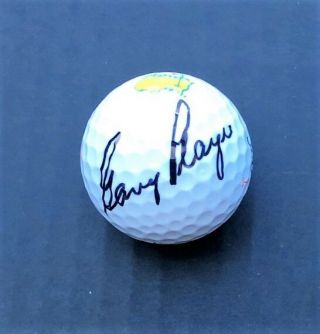 3x Masters Champion Gary Player Signed Autographed Un - Dated Master Golf Ball