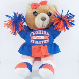 10 " Florida Gators Ncaa Cheerleader Teddy Bear Stuffed Animal Plush Cheerleading