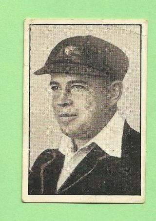 1934 Australian Licorice Cricket Card - W.  H.  Ponsford,  Victoria