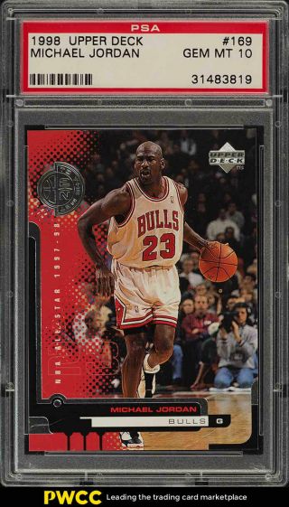 1998 Upper Deck Basketball Michael Jordan 169 Psa 10 Gem (pwcc)