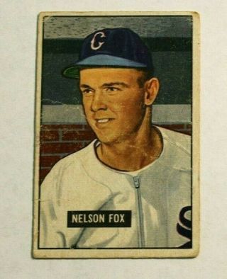 1951 Bowman Nellie Fox 232 Chicago White Sox Good (rk)