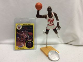 Michael Jordan 1991 Kenner Starting Lineup With Card And Coin,  Space Jam M.  J.