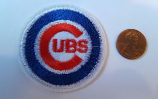 Chicago Cubs Vintage Logo Embroidered Iron On Patch (2 " X 2 ") Mlb World Champs