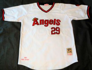 Rod Carew 29 Angels 1982 Mitchell & Ness Mens 2xl Authentic Stitched In Jersey