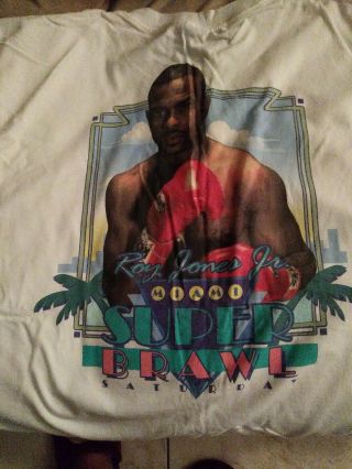 Roy Jones Jr Vintage Boxing Shirt Feb 2002 Xl