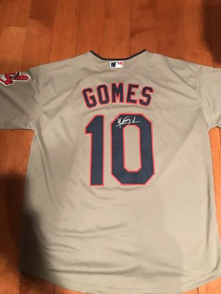 Yan Gomes And Andrew Miller Signed Cleveland Indians Custom Jersey