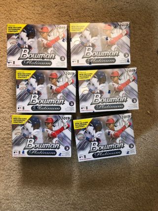 2019 Bowman Platinum Baseball Blaster Box 6 Boxes Alonso,  Franco Guerrero