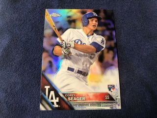 Corey Seager 2016 Topps Chrome Refractor Rc 150