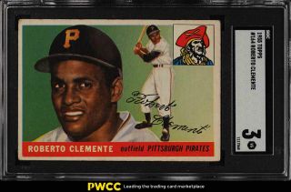 1955 Topps Roberto Clemente Rookie Rc 164 Sgc 3 Vg (pwcc)
