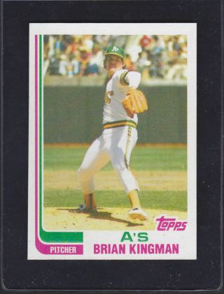 1982 Topps Pure True Blackless 476 Brian Kingman A 