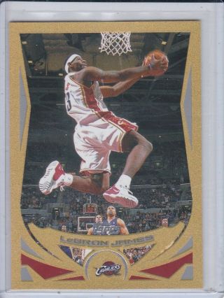 2004 - 05 Topps Gold Lebron James Card 23 56/99 2nd Year Card Centered