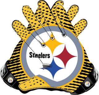 Pittsburgh Steelers Gloves Sticker Vinyl Decal / Sticker 5 Sizes