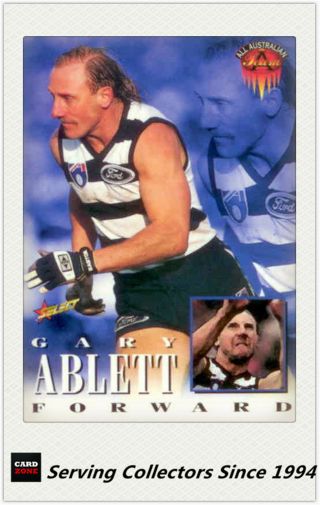 1996 Select Afl Series 1 All Australia Team Card No.  241 Gary Ablett (geelong)