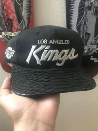 Vintage Los Angeles Kings Sport Specialties Script Nwa Cap Logo Athletic Starter