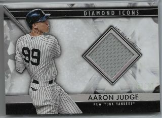 2019 Topps Diamond Icons Aaron Judge Relic Card 5/10 York Yankees