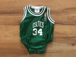 Vintage Boston Celtics Paul Pierce Newborn Champion Jersey 6 - 9 Months Nba