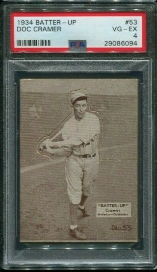 1934 Batter Up 53 Doc Cramer Philadelphia A 