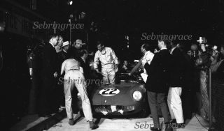 1964 Sebring Race - Ferrari 275 P 22 - Winners Circle - 2 Orig Negs (049 & 058)