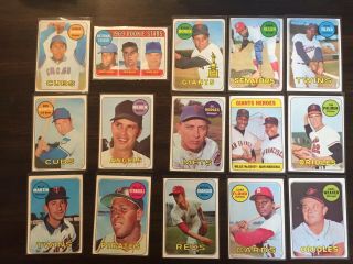 (PRICE DROP) 1969 Topps Baseball Complete Set - 664/664 Mixed Grade (Stars VG Avg) 3