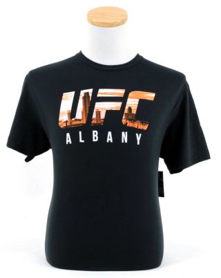 Ufc Albany Ny Event T - Shirt Black & Orange L
