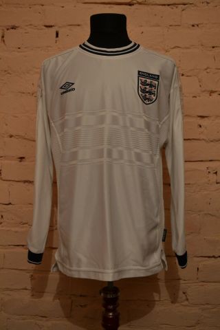 Vintage England Team Home Football Shirt 1999/2000/2001 Soccer Jersey Trikot