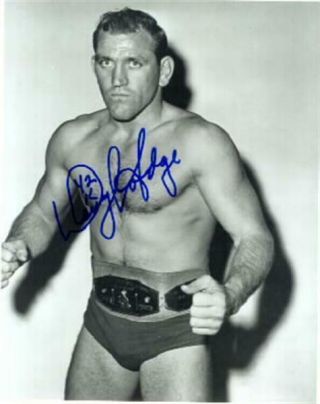 Danny Hodge Autographed Wrestling 8x10