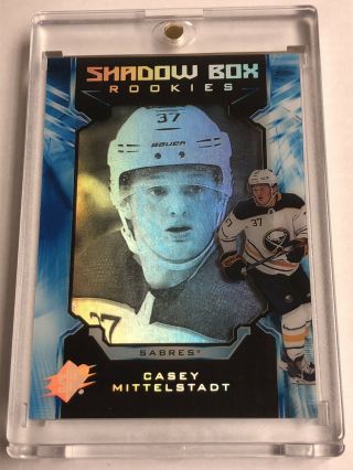 Casey Mittelstadt Shadow Box Rookies 2018 - 19 Upper Deck Spx Hockey D 71/298