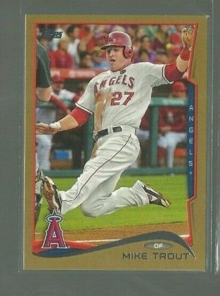 2013 Bowman Gold 121 Mike Trout (ref 61716)