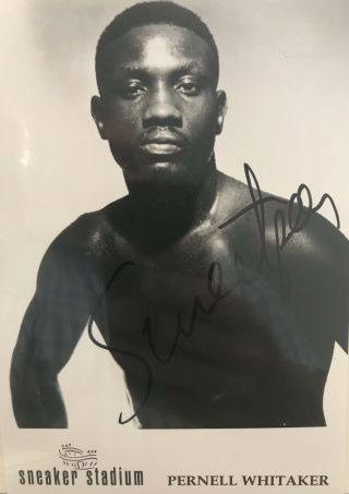 Pernell “sweetpea” Whitaker Signed 5x7 With Certificate Of Authentication.