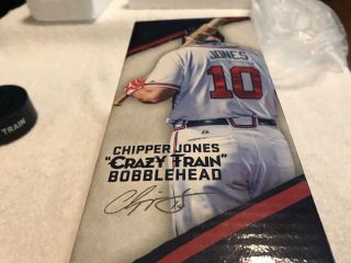 Chipper Jones Crazy Train Atlanta Braves Bobble Bobblehead 8