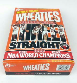 Michael Jordan Chicago Bulls Wheaties Cereal Box Basketball Collectors
