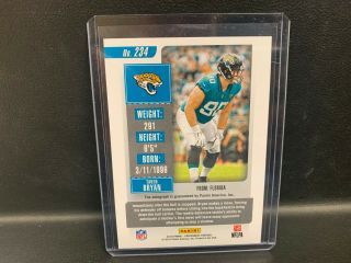 2018 TAVEN BRYAN CONTENDERS AUTO 16/24 CRACKED ICE RC ROOKIE CARD JAGUARS 2