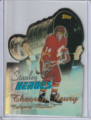 Theo Fleury 1999 - 00 Topps Stanley Cup Heroes Refractor 17