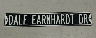 Dale Earnhardt Dr.  Metal Street Sign Black With White Letters 36 " X 6 " Nascar