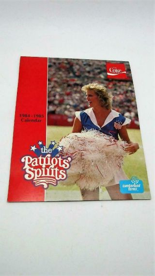1984 198 England Patriots Spirts Cheerleaders Pin - Up Calendar Coke
