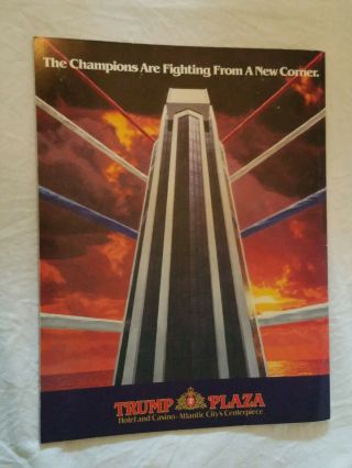 Official Boxing Program Tyson vs Holmes January 22,  1988 @ Trump Plaza 2