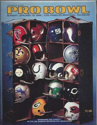 1969 Nfl Pro Bowl Football Program - From Fresh Case For 50 Years