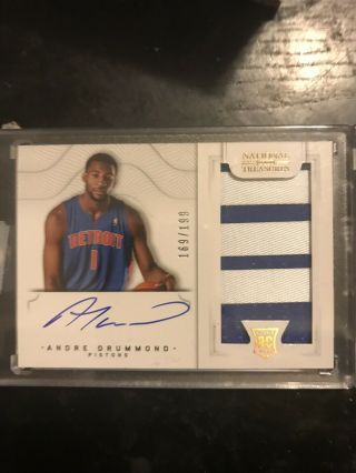 Andre Drummond 2012/13 National Treasures Rc Auto Patch /199