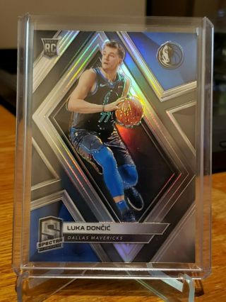 Luka Doncic 2018 - 19 Spectra Silver Prizm Rookie Card Sp 6 Rc